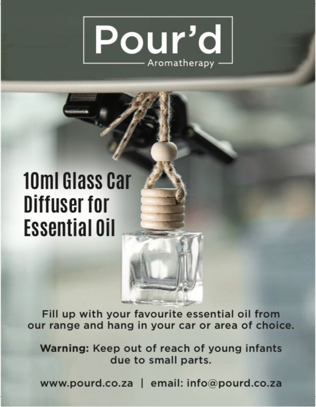 Glass car/home oil diffuser 10ml