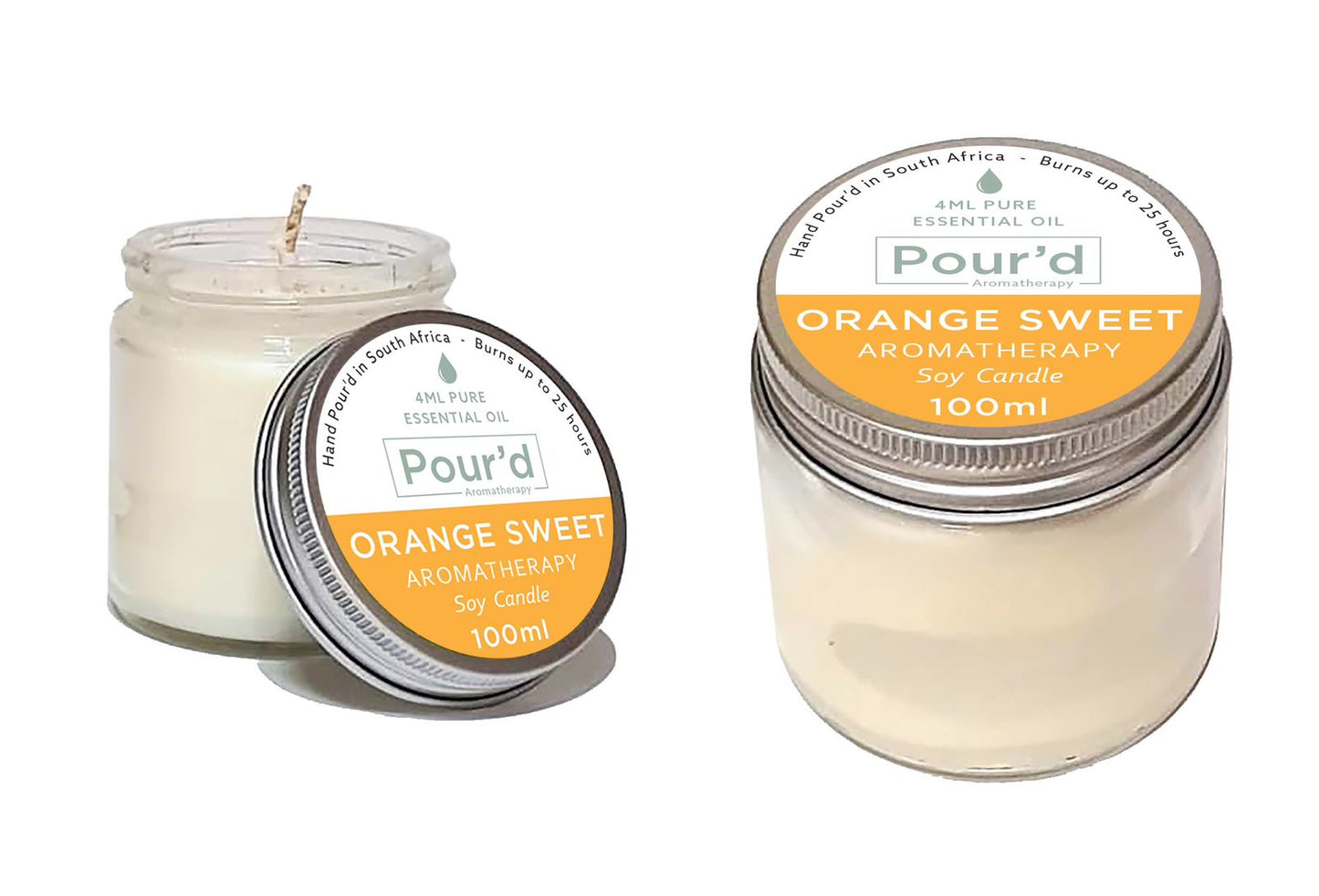 Orange Sweet aromatherapy soy candle 100ml