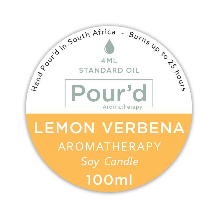 Lemon Verbena aromatherapy soy candle 100ml