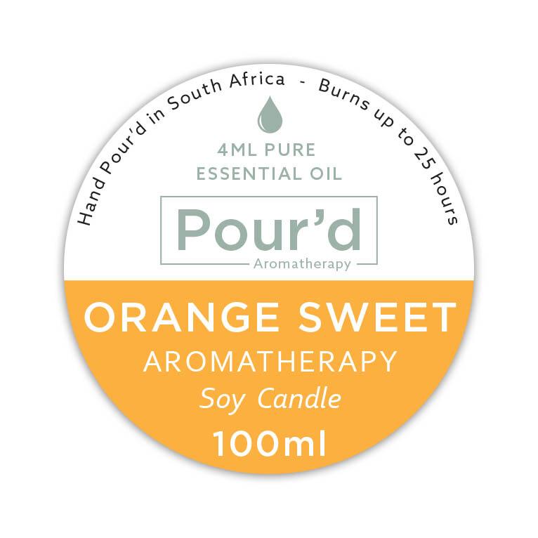 Orange Sweet aromatherapy soy candle 100ml