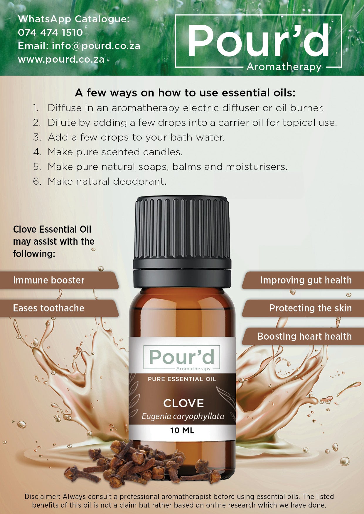 Clove Bud pure essential oil
