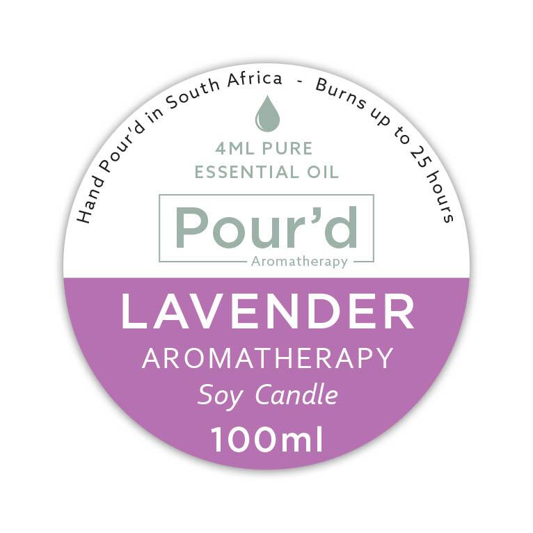 Lavender aromatherapy soy candle 100ml