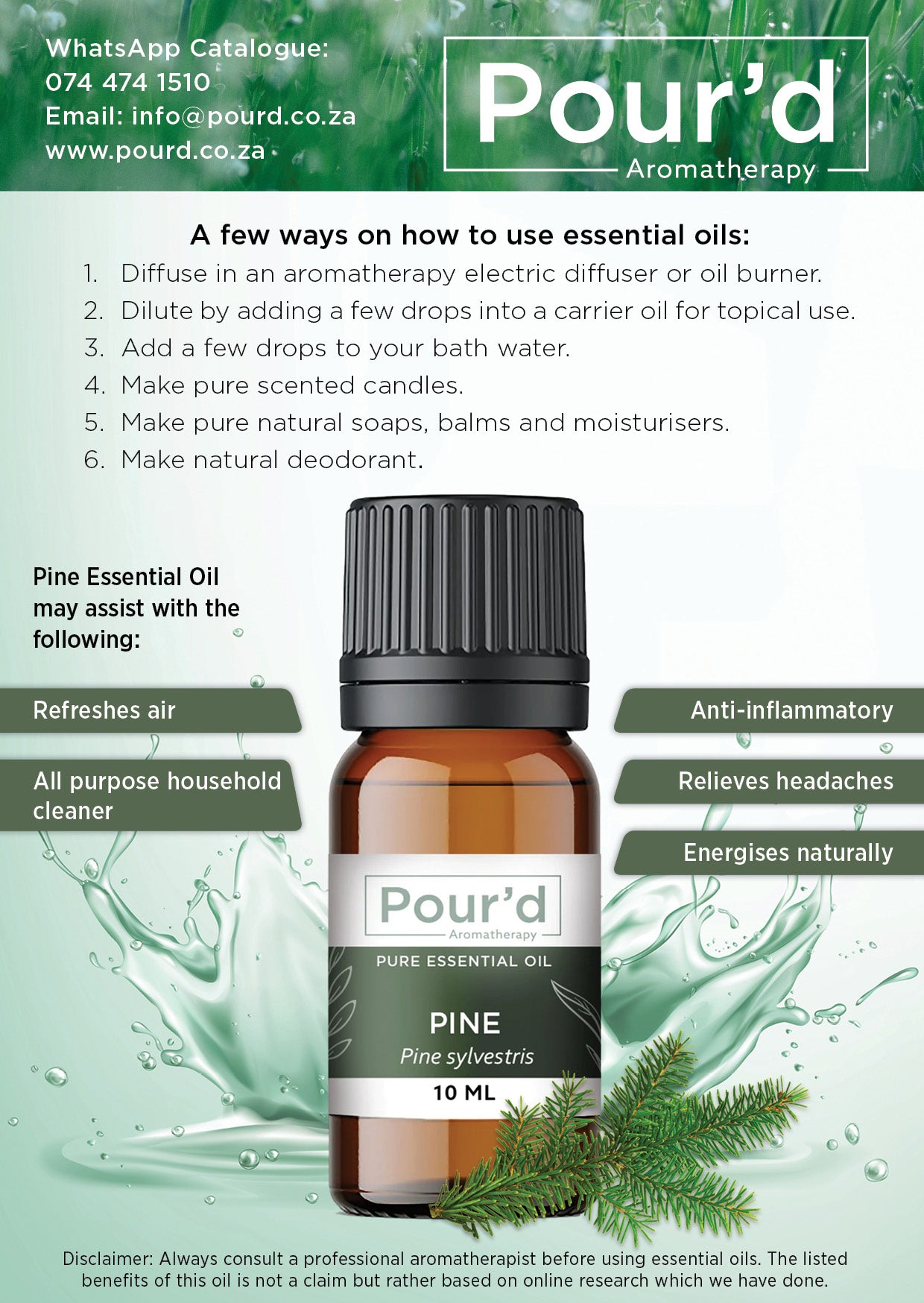 Pine pure Essential Oil 10ml