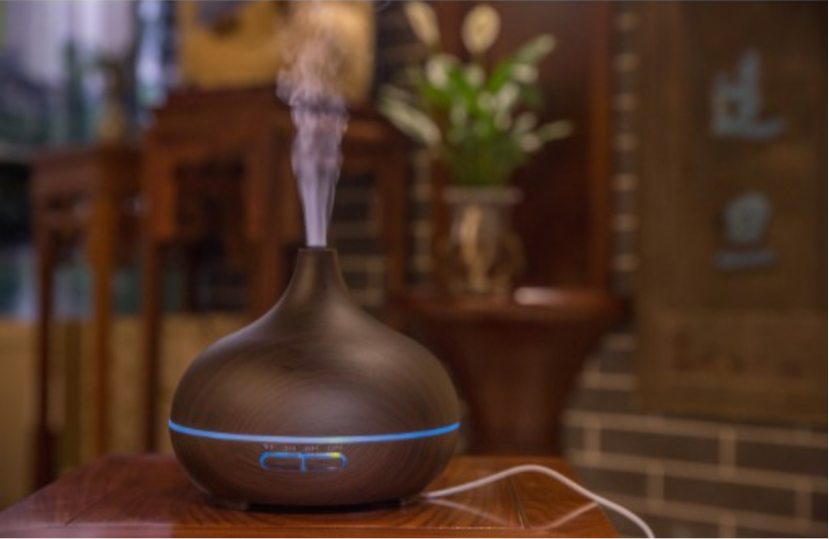 Aromatherapy Electric Diffuser & Humidifier Ultrasonic 300ml Green Leaf