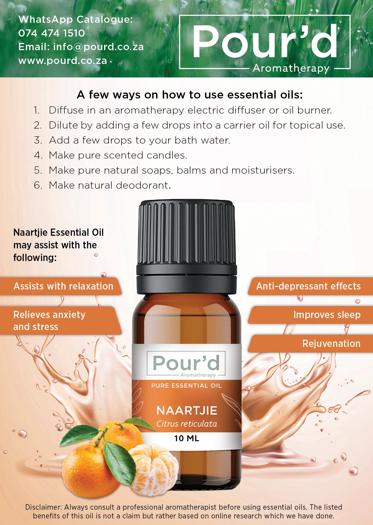 Naartjie pure Essential Oil 10ml