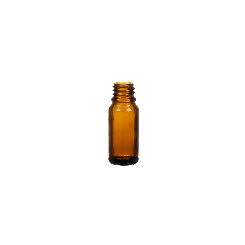 10ml Essential oil empty glass bottle with lid and slow flow inner pourer.