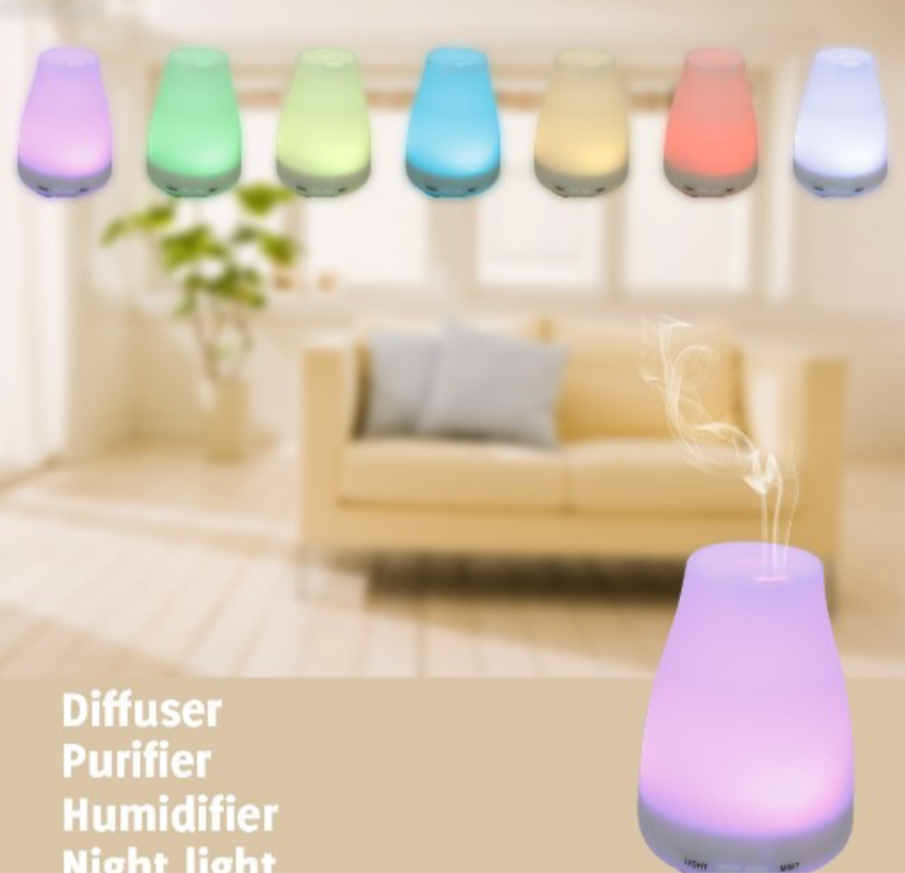 Aromatherapy Electric Diffuser ultrasonic 120ml Green Leaf