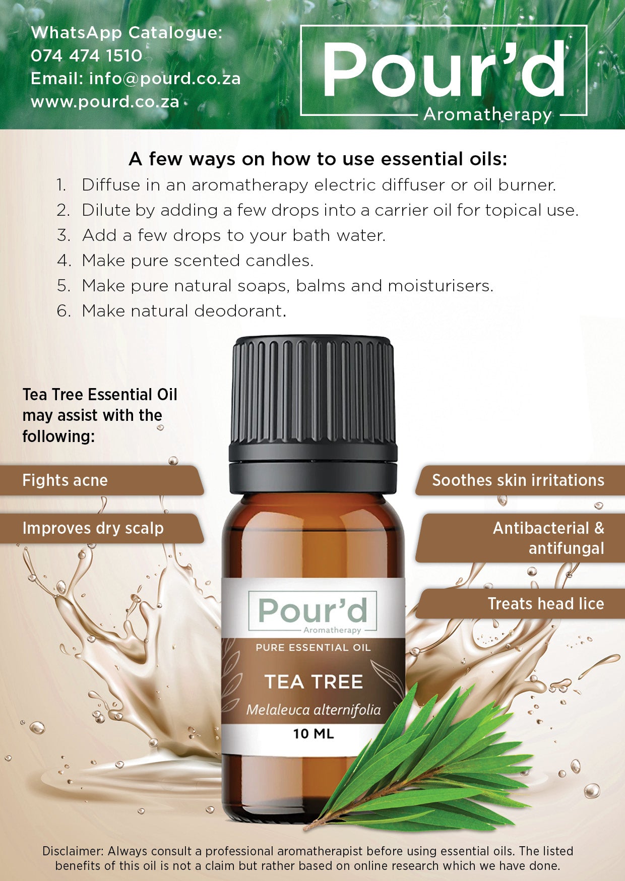Tea Tree pure Essential Oil 10ml