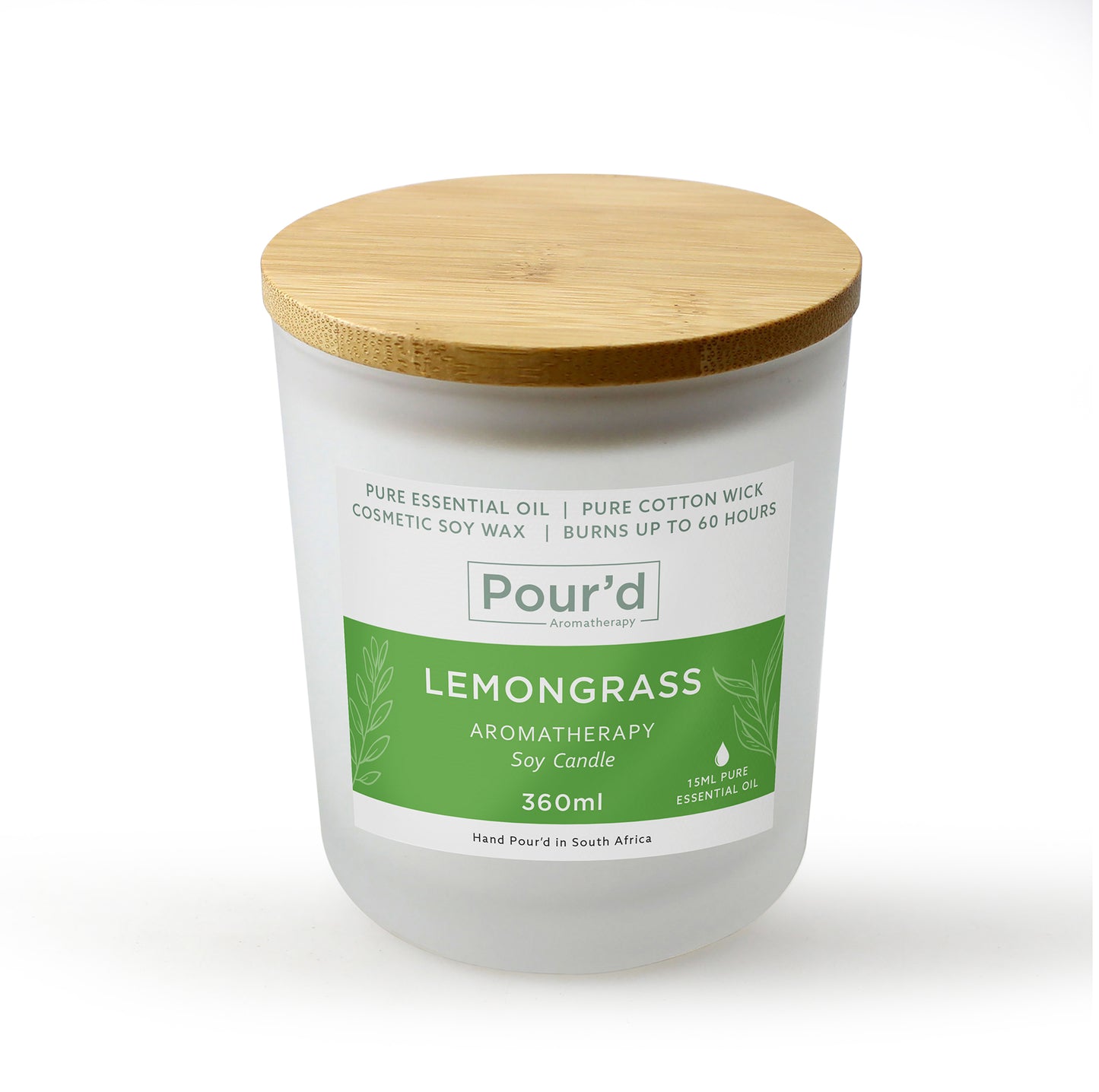 Lemongrass Aromatherapy Soy Candle