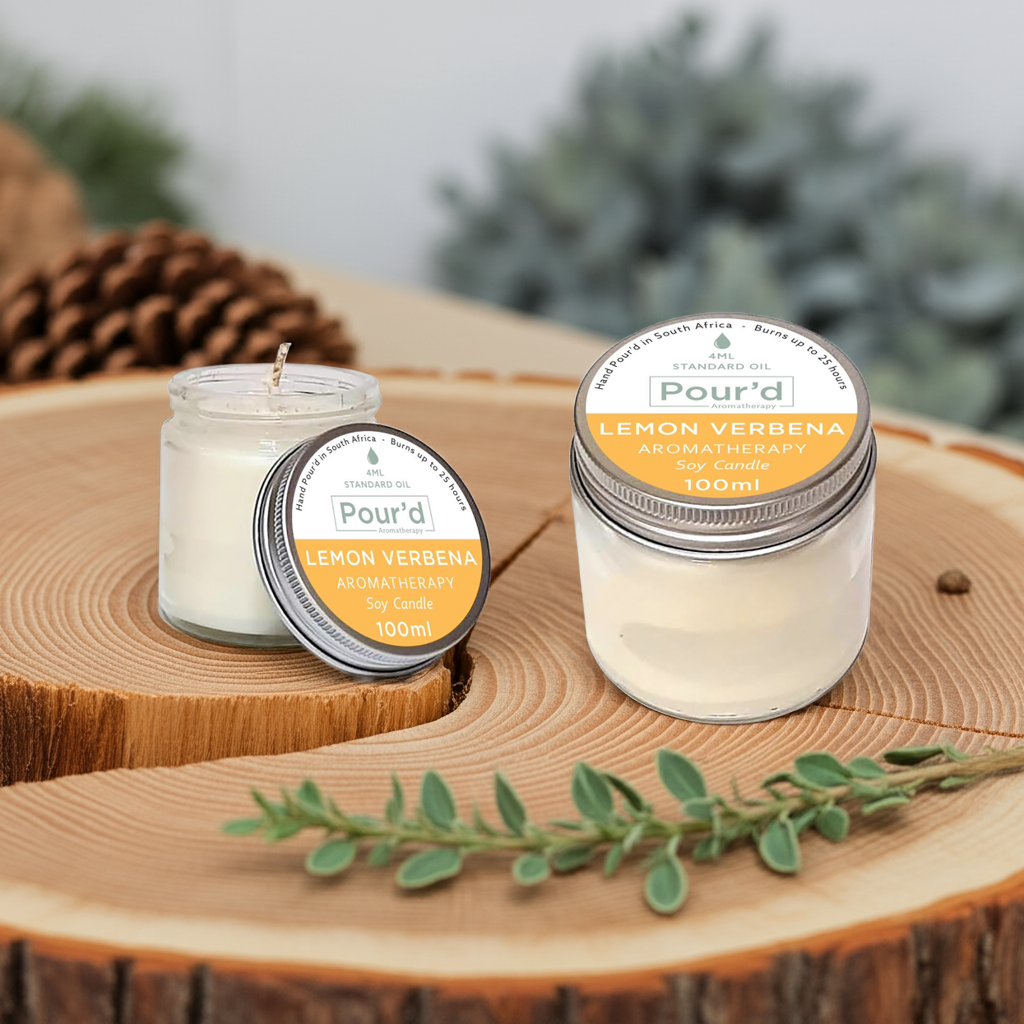 Lemon Verbena aromatherapy soy candle 100ml