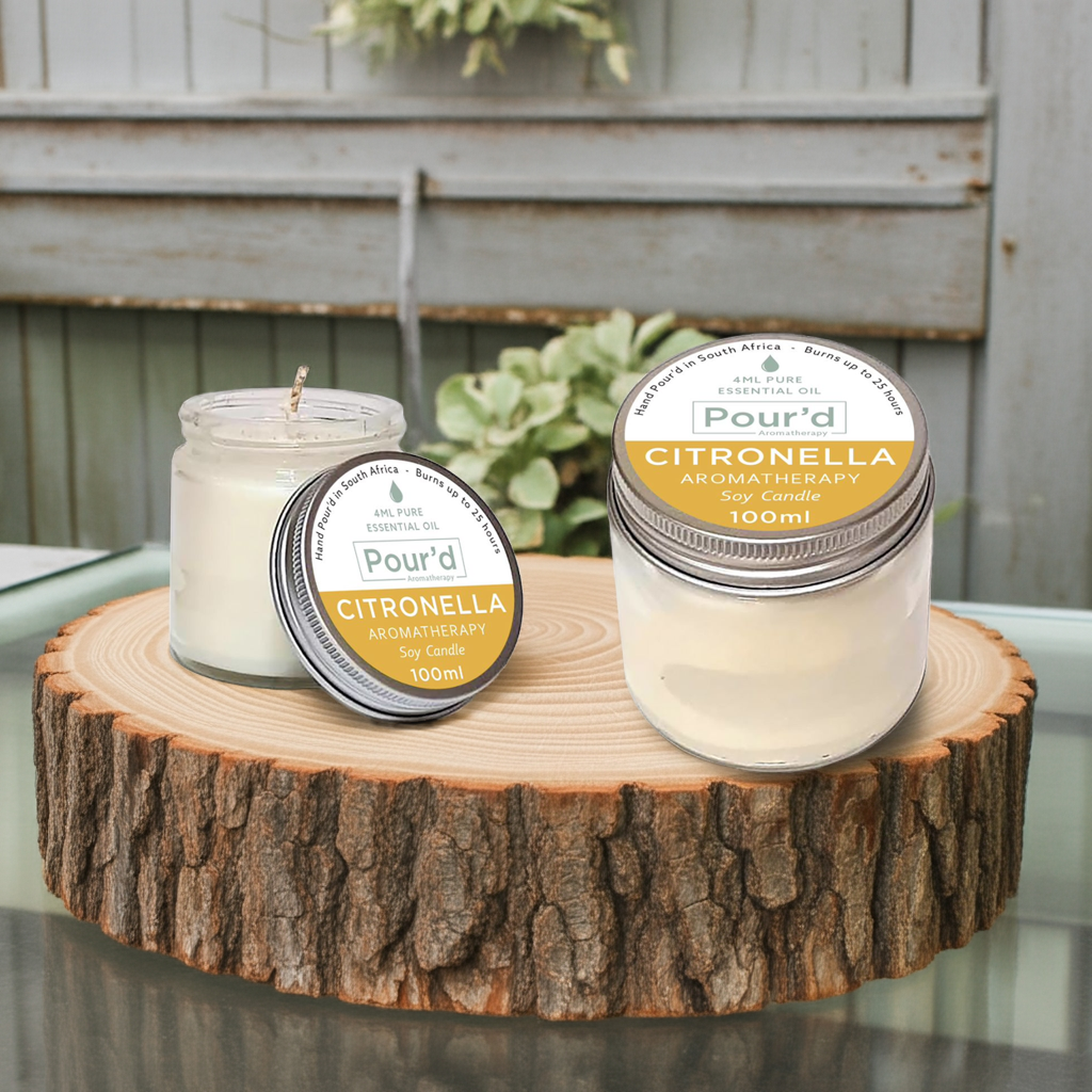 Citronella aromatherapy soy candle 100ml