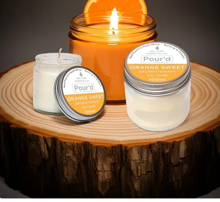 Aromatherapy Soy Candles 100ml – Scent therapy in a cute jar.