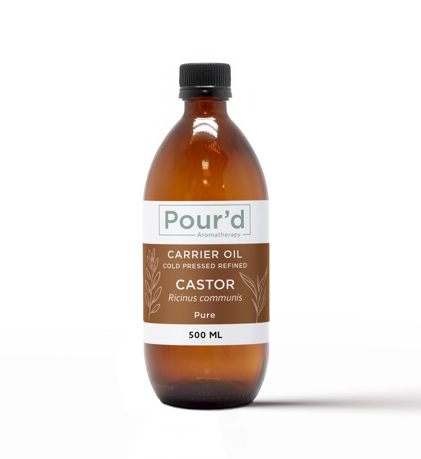 Castor Carrier Oil Pure Cold Pressed Refined hexane free 100ml - 500ml