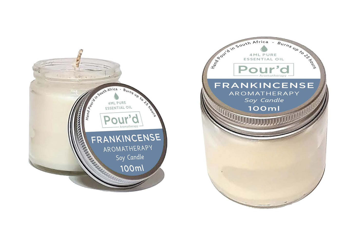 Frankincense aromatherapy soy candle 100ml