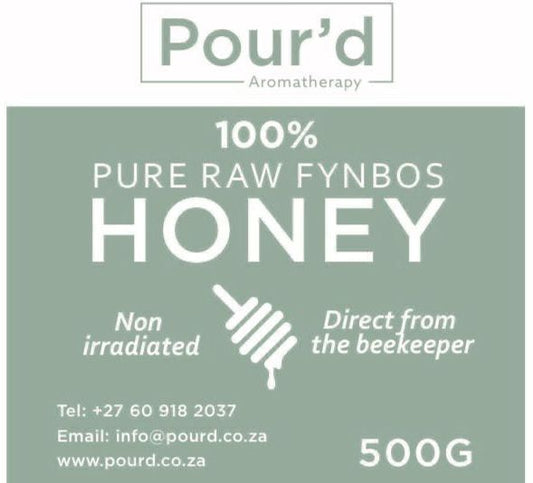 Honey Pure Raw Non Irradiated 500g Sold in glass jars.