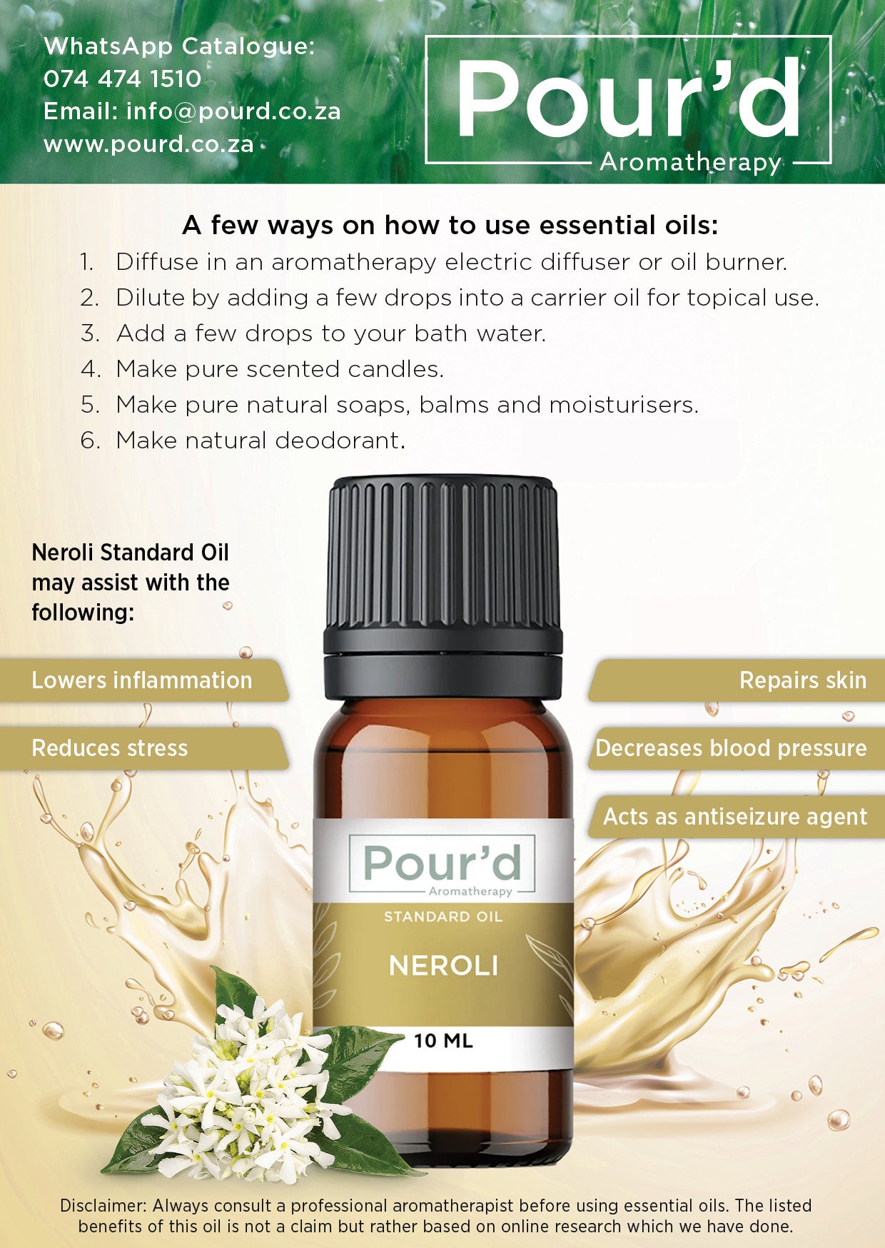 Neroli Standard essential oils 10ml