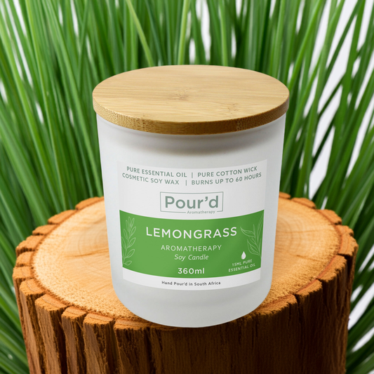 Lemongrass Aromatherapy Soy Candle