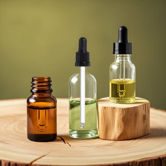 Squeeze pipette glass fits into100ml essential oil bottle