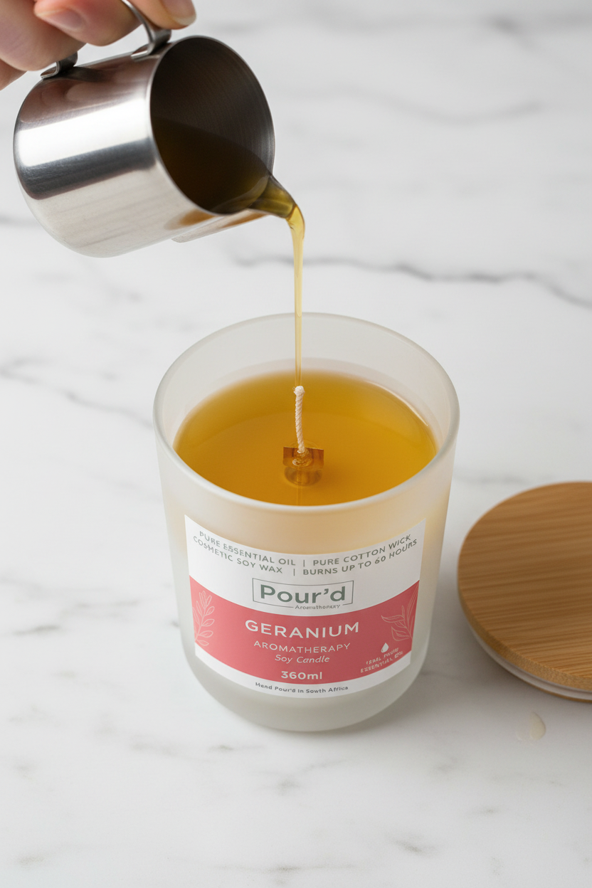 Geranium Candle Pour
