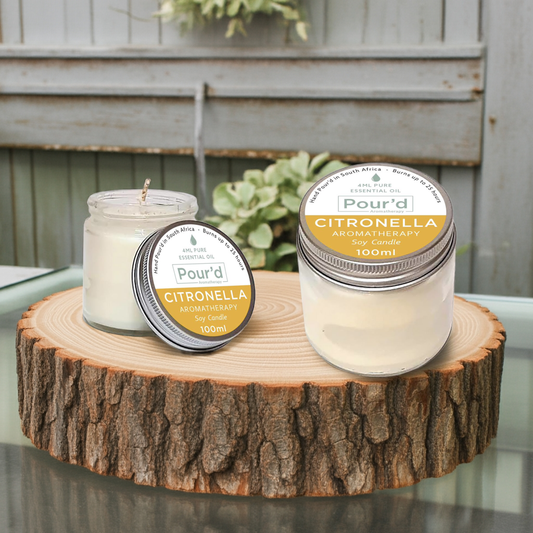 Citronella aromatherapy soy candle 100ml