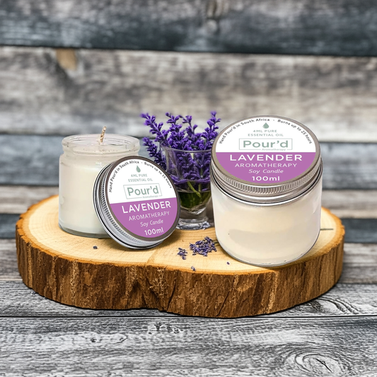 Lavender aromatherapy soy candle 100ml
